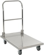 Platform trolley silver 82 × 53 × 86 cm stainless steel - Cart