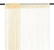 String curtains, 2 pcs, 100x250 cm, cream - Drape