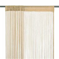 String curtains, 2 pcs, 100x250 cm, beige - Drape