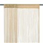 Drape String curtains, 2 pcs, 100x250 cm, beige - Závěs