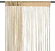 String curtains, 2 pcs, 140x250 cm, beige - Drape