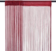 String curtains, 2 pcs, 140x250 cm, burgundy - Drape