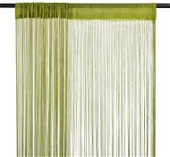 String curtains 2 pcs 100 × 250 cm green - Drape
