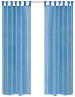 Turquoise translucent curtains - 2 pcs - 140 × 175 cm - Drape