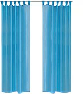 Turquoise translucent curtains - 2 pcs - 140 × 245 cm - Drape