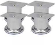 4 Round Chrome Sofa Legs 60mm - Furniture Legs