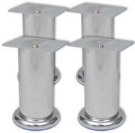 4 round chrome sofa legs 120 mm - Furniture Legs