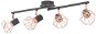 Ceiling Light with 4 Spotlights, E14, Black and Copper - Ceiling Light