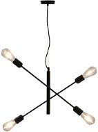 Stropné svetlo so žhaviacimi žiarovkami 2 W čierne E27 - Stropné svietidlo