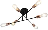 Ceiling Light with Incandescent Bulbs 2 W Black and Copper E27 - Ceiling Light