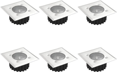 Solar ground LED lights square - 6 pcs - Garden Lighting - Main image