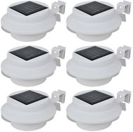 Solar luminaire for fences and gutters - 6 pcs - white - Garden Lighting