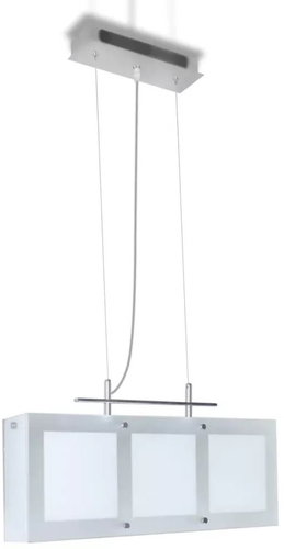 Suspended Glass Ceiling Light over Dining Table - 3 × E14 - Ceiling Light - Main image