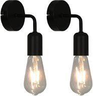 Nástěnná světla 2 ks černá E27 - Nástěnná lampa