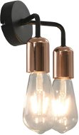 Wall Light with Incandescent Bulbs 2 W Black and Copper E27 - Wall Lamp
