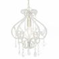 Ceiling Light with Beads White Round E14 - Ceiling Light