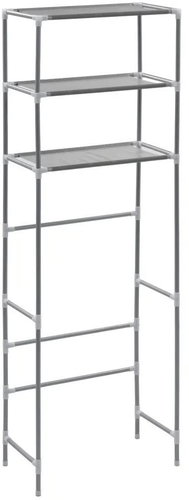 3-tier Storage Shelf above the Toilet Silver 53 × 28 × 169cm - Shelving Unit - Main image