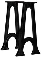 Legs to the bench in the shape of a rounded letter A 2 pcs cast iron - Furniture Legs
