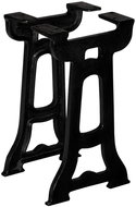 O-shaped coffee table legs 2 pcs cast iron - Table Legs
