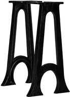 Legs for dining table in the shape of a rounded letter A 2 pcs cast iron - Table Legs