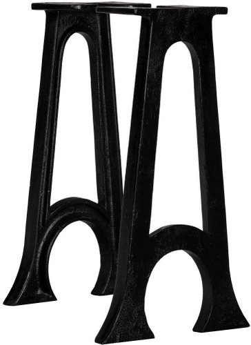 Legs for dining table in the shape of a rounded letter A 2 pcs cast iron - Table Legs - Main image