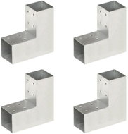 Trámová spojka 4 ks ve tvaru L pozinkovaný kov 71 x 71 mm - Spojka