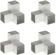 Trámová spojka 4 ks ve tvaru Y pozinkovaný kov 101 x 101 mm - Spojka