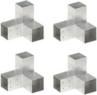 Trámová spojka 4 ks ve tvaru Y pozinkovaný kov 81 x 81 mm - Spojka