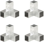 Trámová spojka ve tvaru Y 4 ks pozinkovaný kov 71 x 71 mm - Spojka