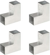 Trámová spojka 4 ks ve tvaru L pozinkovaný kov 81 x 81 mm - Spojka