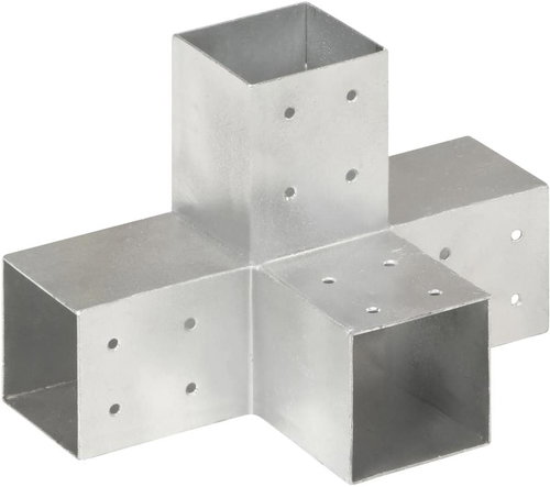 Trámová spojka tvaru X pozinkovaný kov 81 x 81 mm - Spojka - Main image