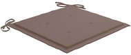 Podušky na zahradní židle 6 ks taupe 40 x 40 x 4 cm textil - Polstr
