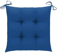 Podušky na židle 4 ks modré 40 x 40 x 7 cm textil - Polstr