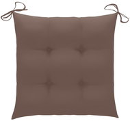 SHUMEE Podušky na židle 4 ks, 7 × 40 × 40 cm, taupe - Polstr