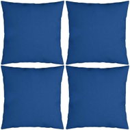 Dekorační polštáře 4 ks královsky modré 40 x 40 cm textil - Polštář