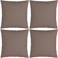 Dekorační polštáře 4 ks taupe 40 x 40 cm textil - Polštář