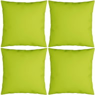 Dekorační polštáře 4 ks jasně zelené 40 x 40 cm textil - Polštář