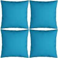 Dekorační polštáře 4 ks modré 40 x 40 cm textil - Polštář