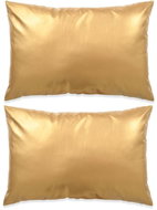 Sada polštářů 2 ks PU, 40 x 60 cm, zlaté - Polštář