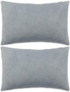 Sada polštářů 2 ks velur, 40 x 60 cm, šedé - Polštář