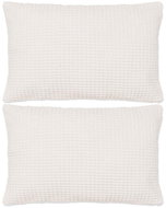 Sada polštářů 2 ks velur, 40 x 60 cm, našedlé - Polštář