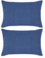 Sada polštářů 2 ks velur 40 x 60 cm modré - Polštář