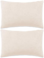 Sada polštářů 2 ks velur, 40 x 60 cm, našedlé - Polštář