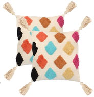 Polštáře 2 ks 45 x 45 cm bohémské vícebarevné - Polštář