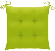 Podušky na židle 6 ks jasně zelené 50 x 50 x 7 cm textil - Polstr