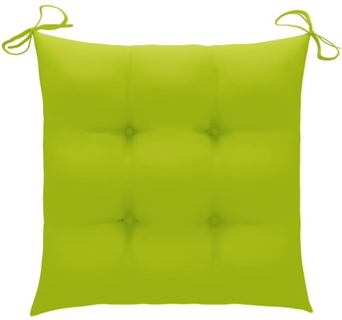 Podušky na židle 6 ks jasně zelené 50 x 50 x 7 cm textil - Polstr - Main image