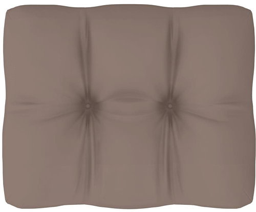 Poduška na pohovku z palet taupe 50 x 40 x 12 cm - Polstr - Main image