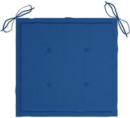 Podušky na zahradní židle 6 ks královsky modré 50x50x4cm textil - Polstr