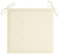 Podušky na zahradní židle 6 ks krémové 50 x 50 x 4 cm textil - Polstr