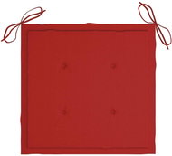 Podušky na zahradní židle 6 ks červené 50 x 50 x 4 cm textil - Polstr
